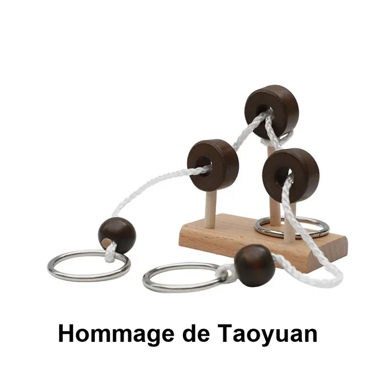 Casse tête chinois anneau ficelle