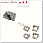 Casse tête chinois en métal Quartet