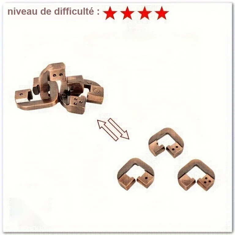 Casse tête coeur metal