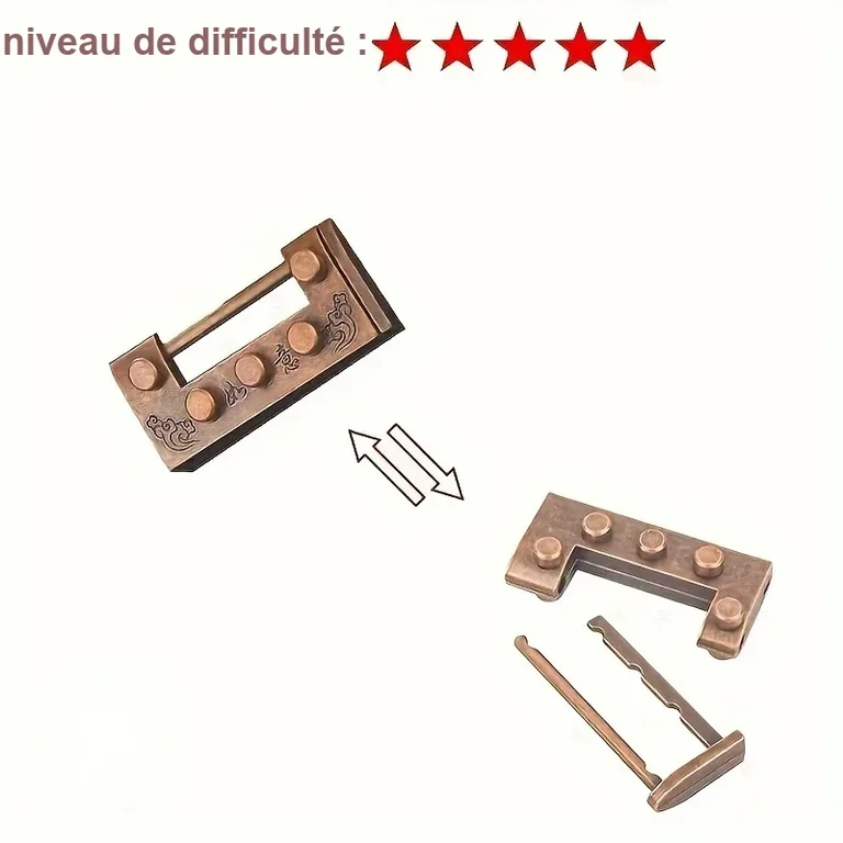 Casse tête metal difficile Serrure